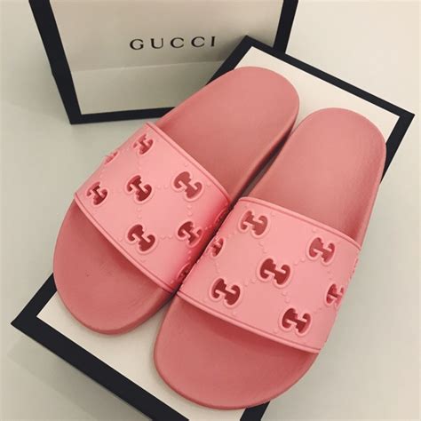 gucci pins|gucci pink slides.